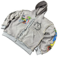 Acid washed laud zip up